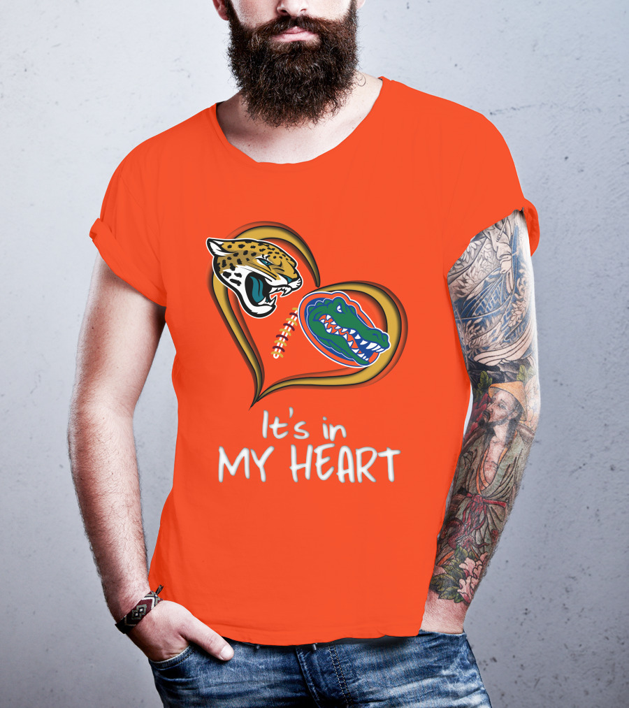 It's In My Heart Jaguars Gators T-Shirt