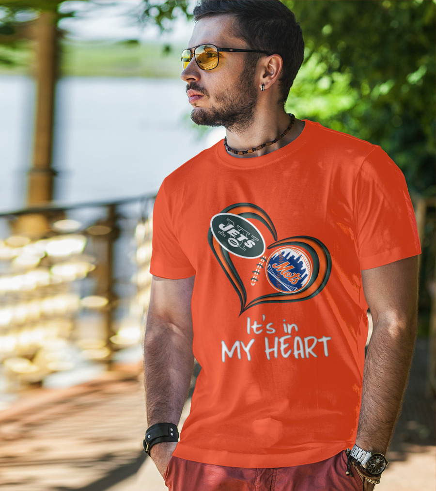 Jets Mets It's In My Heart T-Shirt