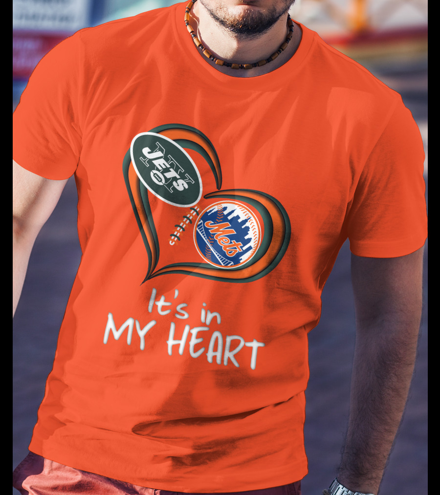Jets Mets It's In My Heart T-Shirt