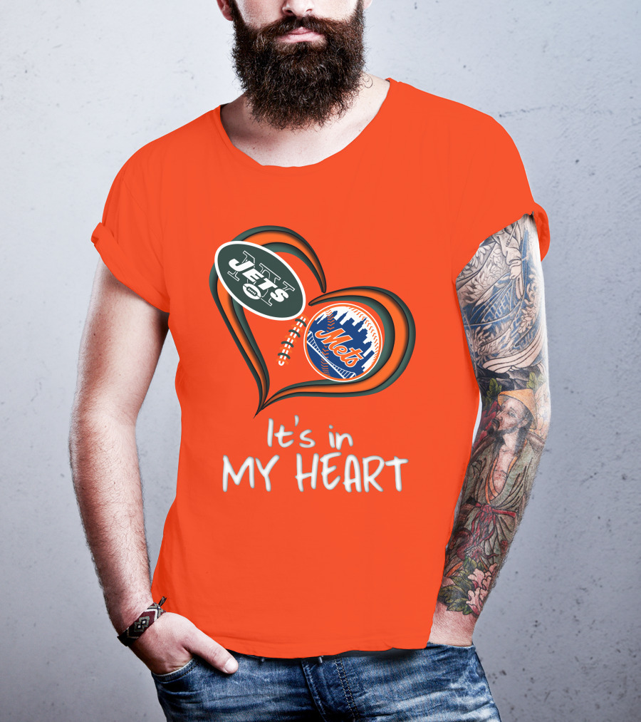 Jets Mets It's In My Heart T-Shirt
