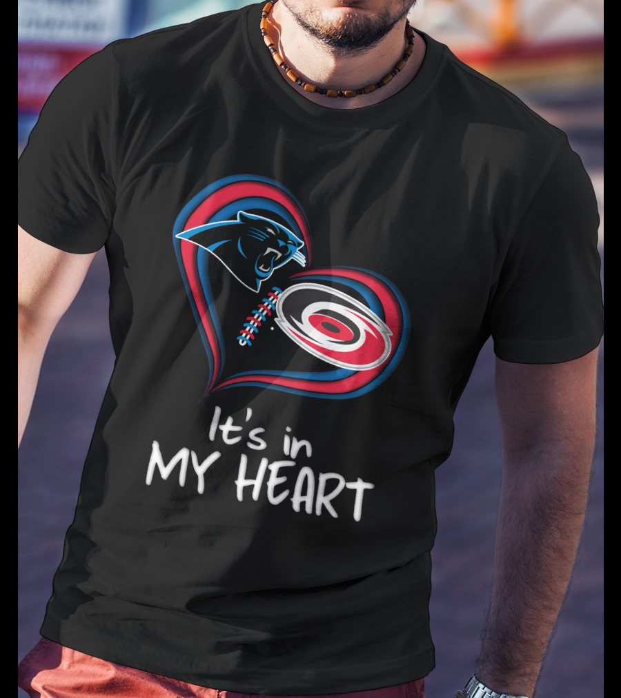 Panthers Hurricanes It's In My Heart T-Shirt