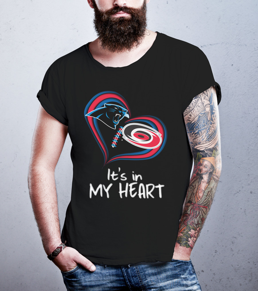 Panthers Hurricanes It's In My Heart T-Shirt