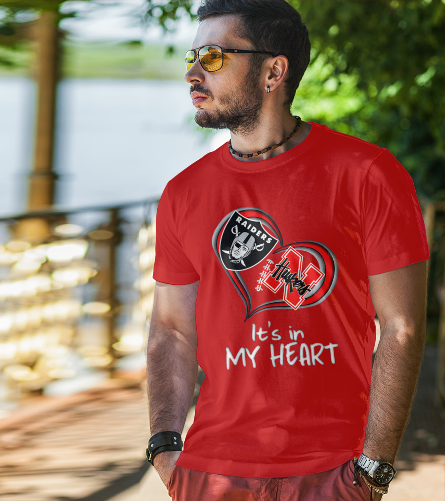 Raiders Huskers It's In My Heart T-Shirt