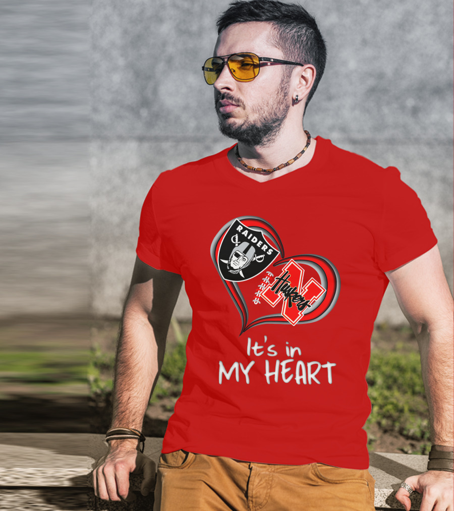 Raiders Huskers It's In My Heart T-Shirt