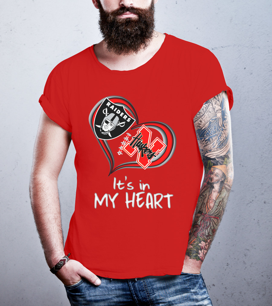 Raiders Huskers It's In My Heart T-Shirt