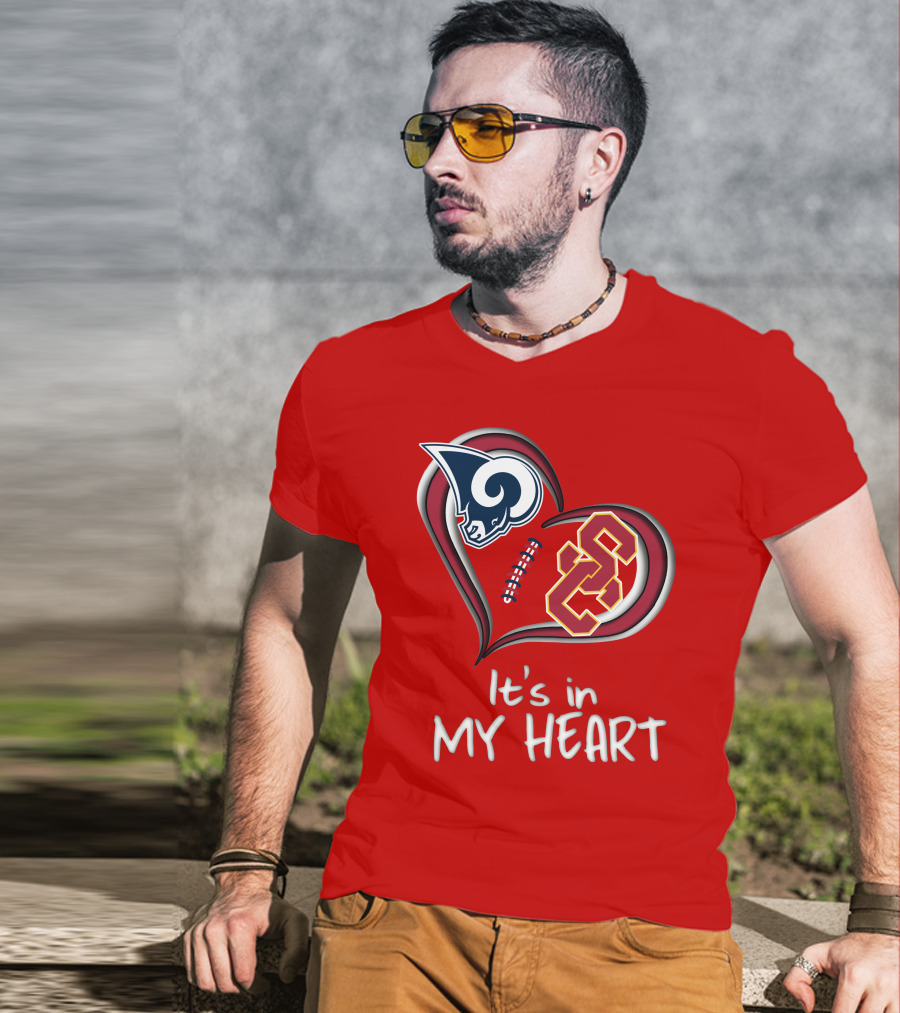 Rams Trojans It's In My Heart T-Shirt