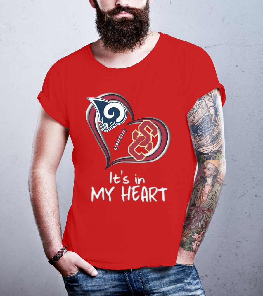 Rams Trojans It's In My Heart T-Shirt