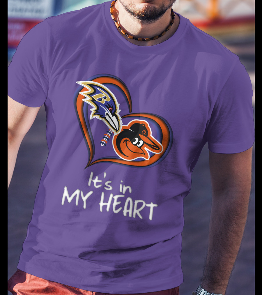 Ravens Orioles It's In My Heart T-Shirt