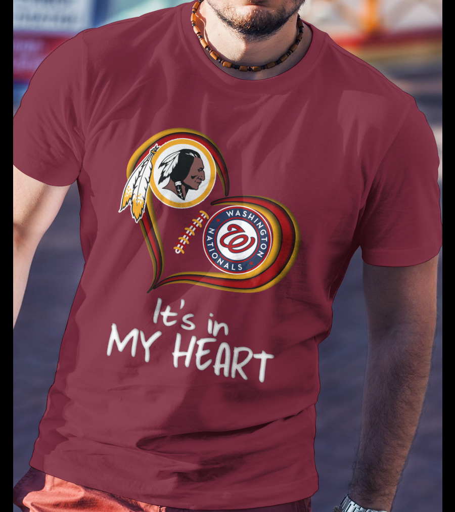 Washington Redskins Nationals It's In My Heart T-Shirt