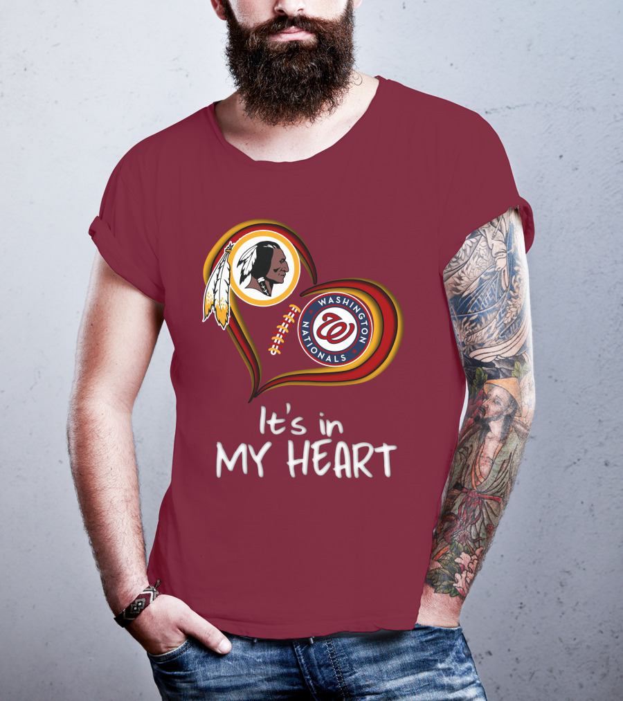 Washington Redskins Nationals It's In My Heart T-Shirt