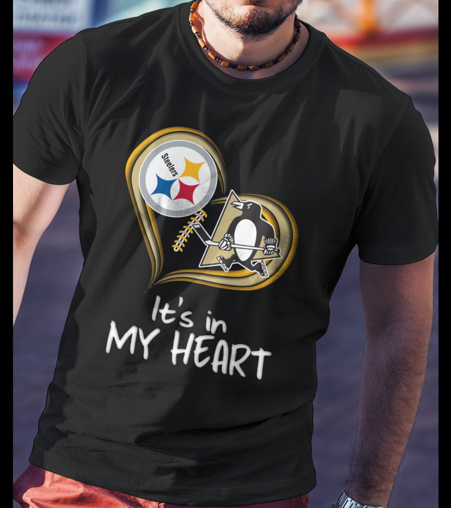 Steelers Penguins It's In My Heart T-Shirt