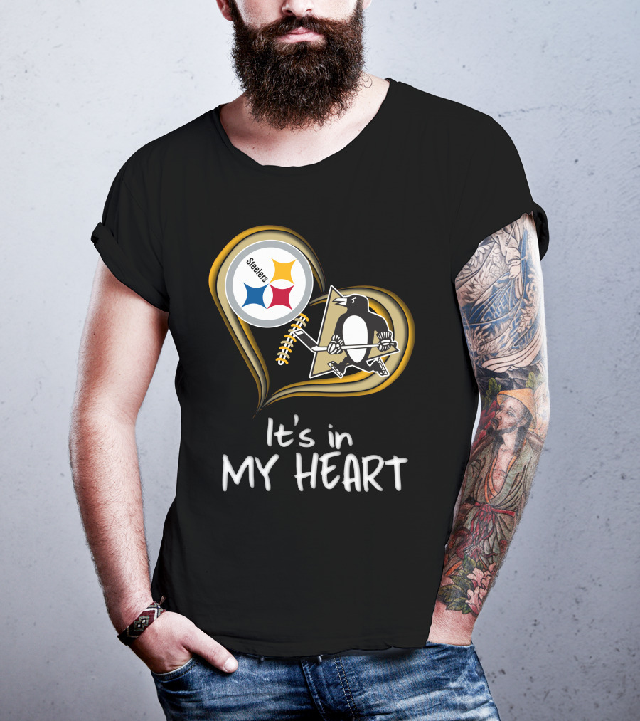 Steelers Penguins It's In My Heart T-Shirt