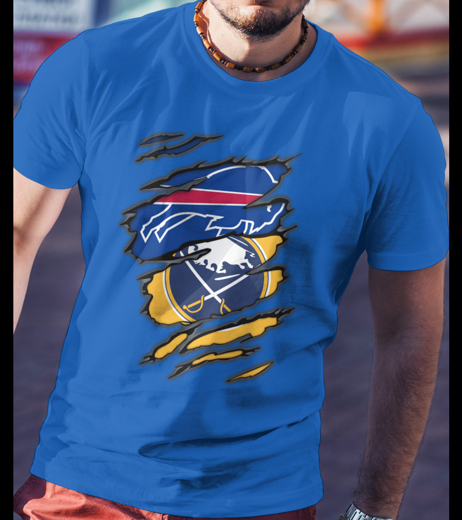 Buffalo Bills Sabres Dual Fan T-Shirt