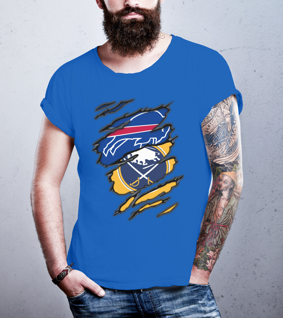 Buffalo Bills Sabres Dual Fan T-Shirt