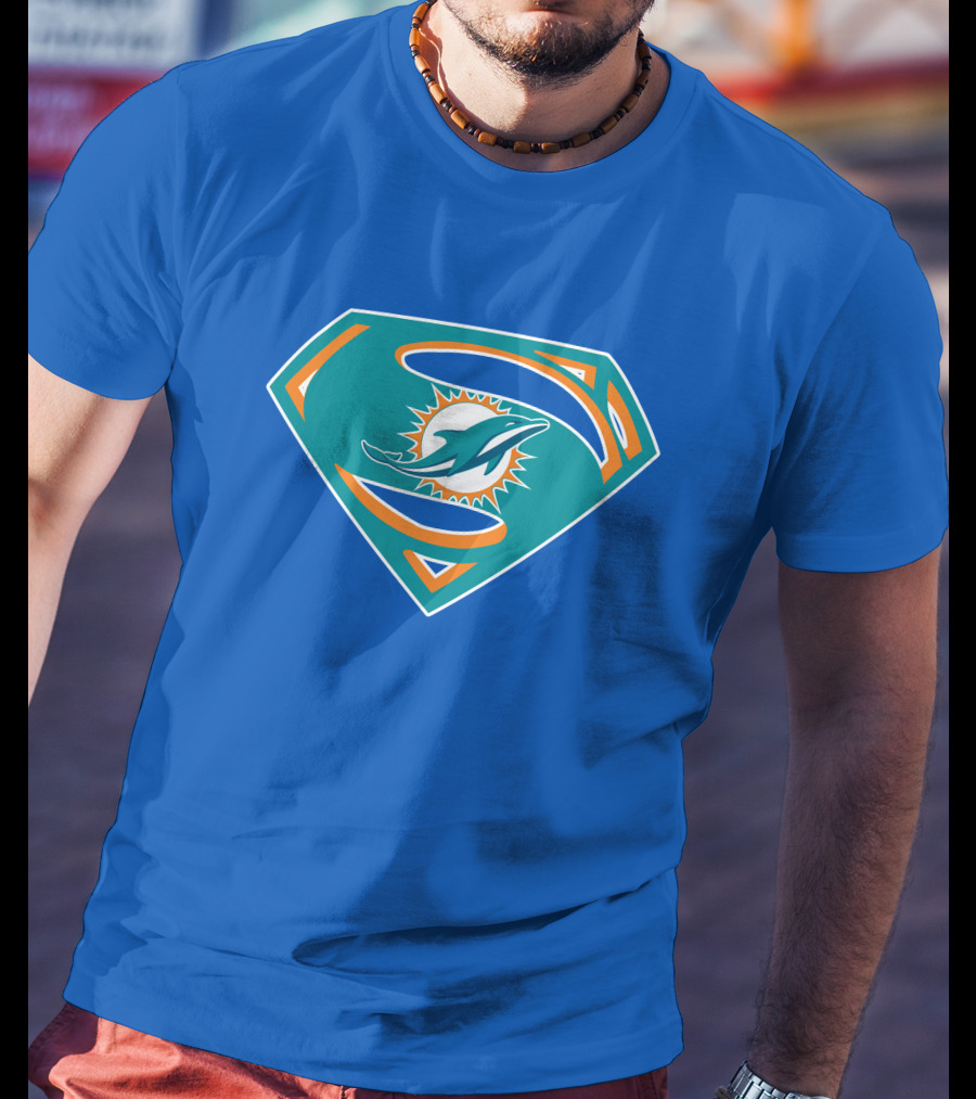 Miami Dolphins Super S Logo Mashup T-Shirt