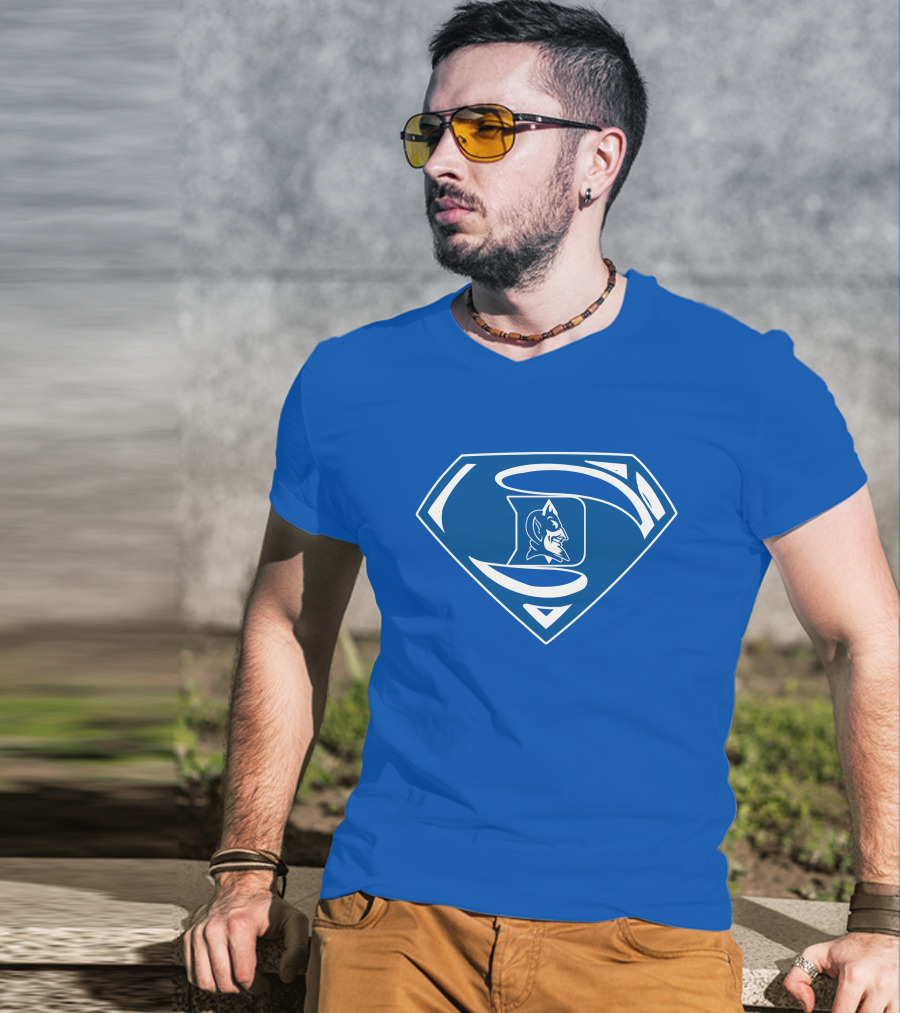 Duke Blue Devils Superman Logo Mashup T-Shirt