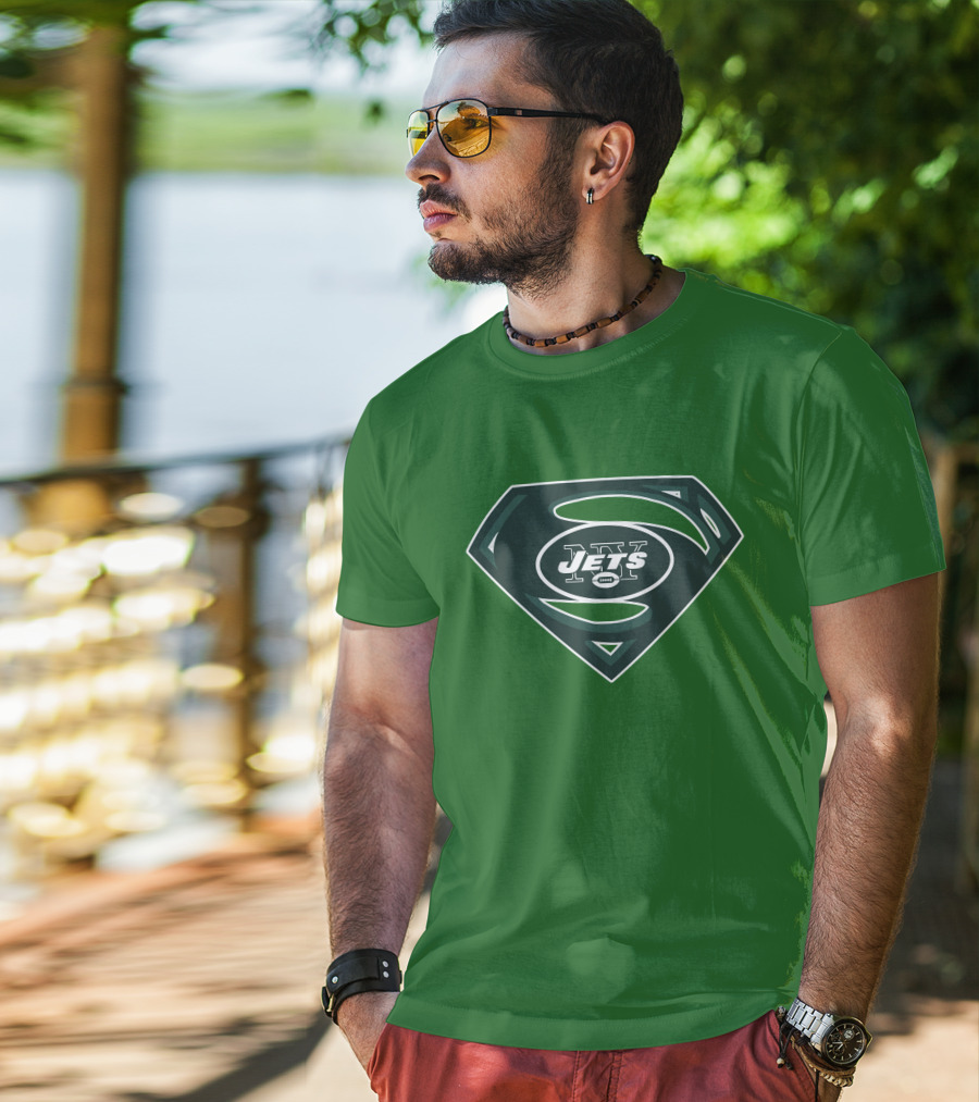 Jets Nfl Super Hero Symbol T-Shirt