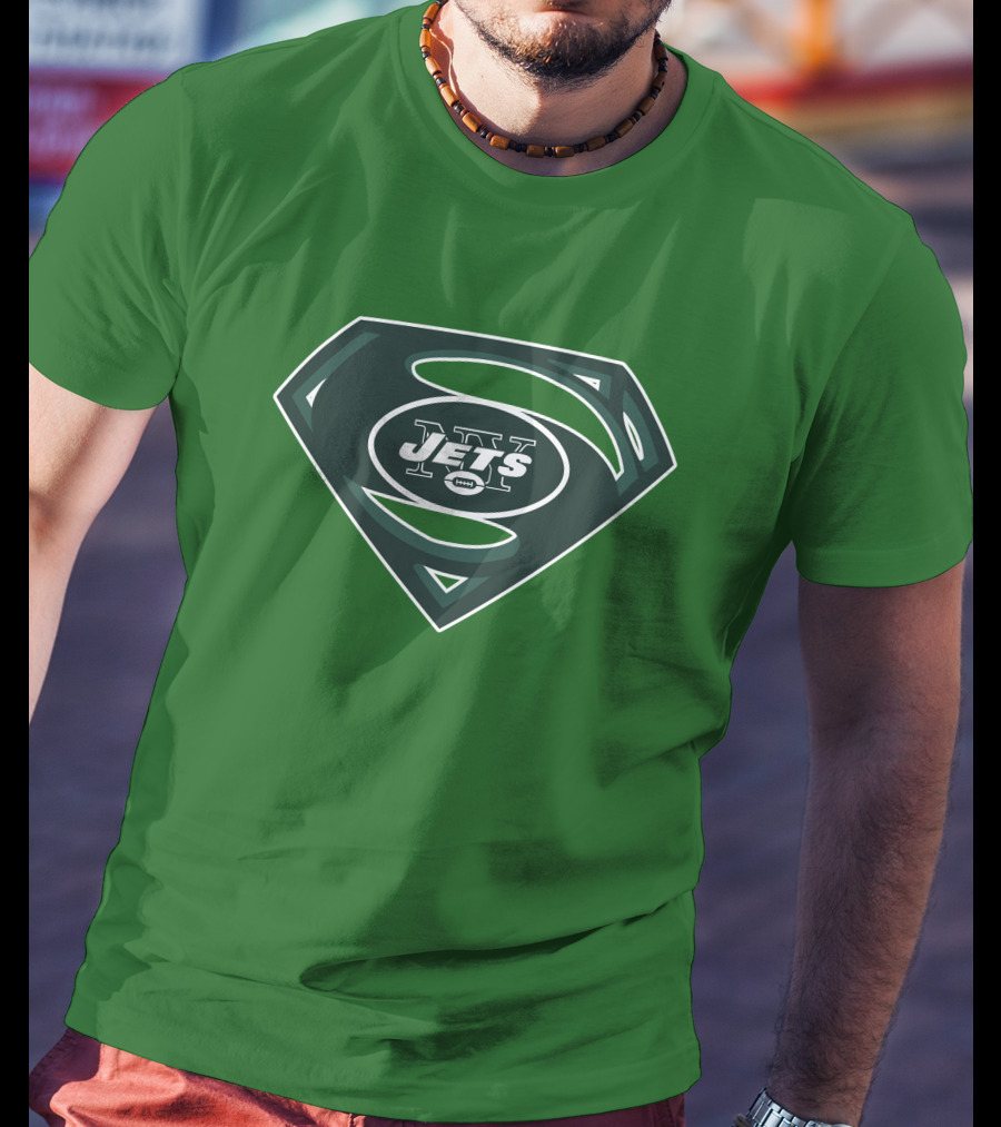 Jets Nfl Super Hero Symbol T-Shirt
