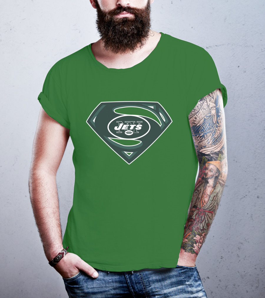 Jets Nfl Super Hero Symbol T-Shirt
