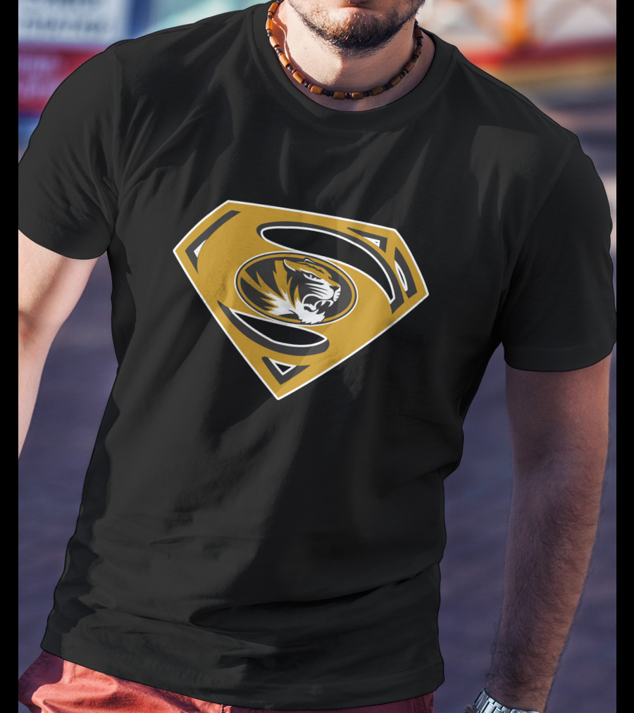 Superman Missouri Tigers T-Shirt