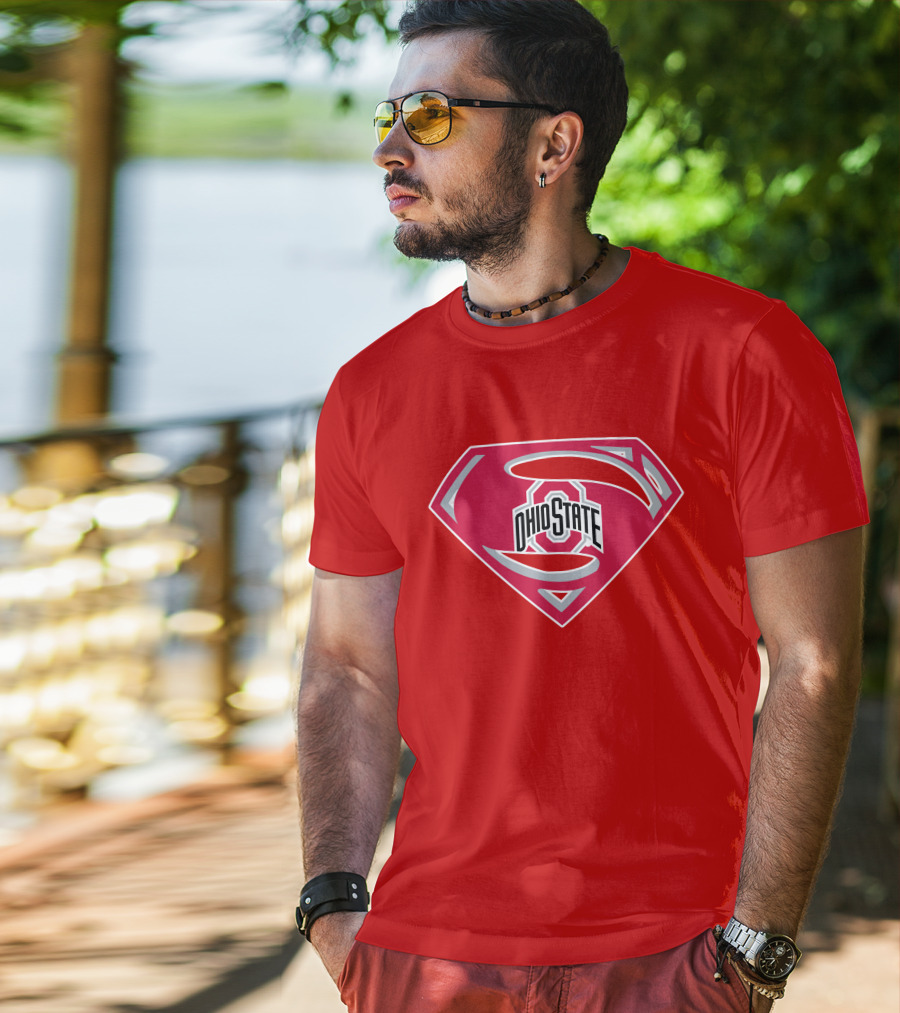 Ohio State Logo Red Shield T-Shirt