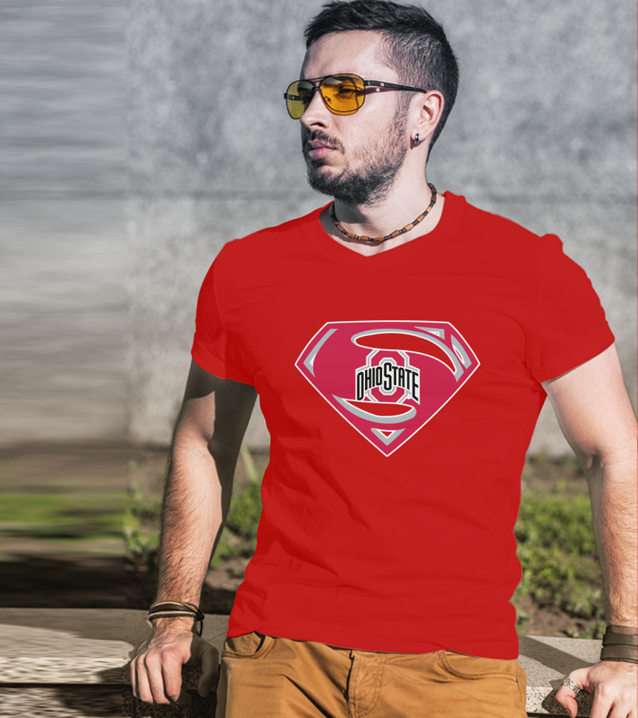 Ohio State Logo Red Shield T-Shirt