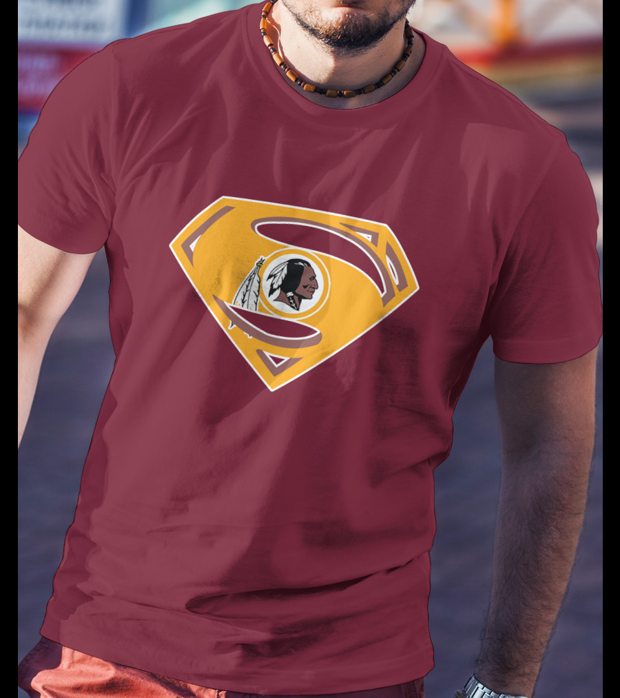 Redskins Superman Logo Mashup T-Shirt