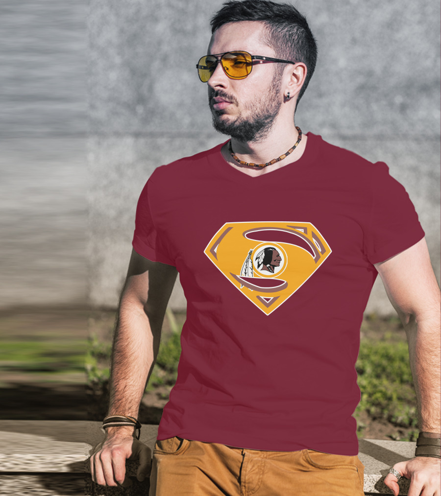 Redskins Superman Logo Mashup T-Shirt