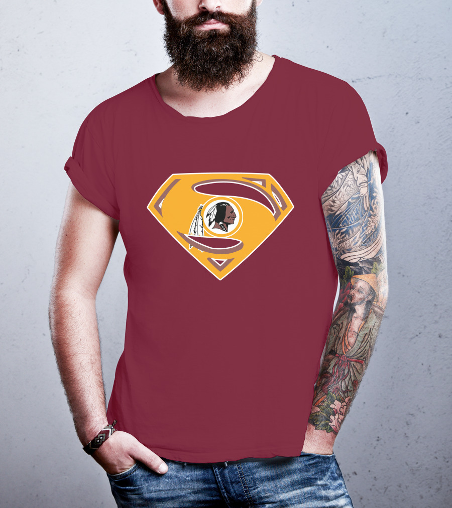 Redskins Superman Logo Mashup T-Shirt