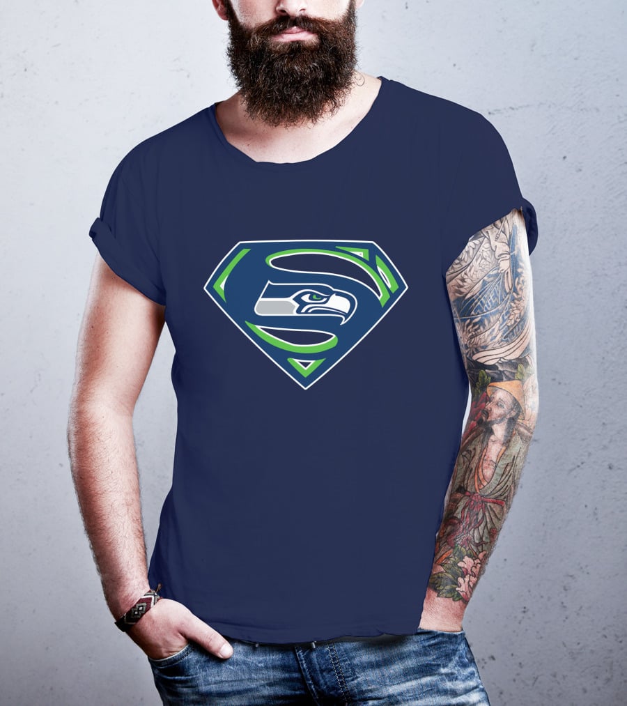 Seattle Seahawks Super Symbol Combination T-Shirt