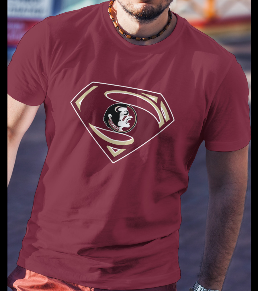 Seminoles Superman Logo Mashup With Florida State T-Shirt