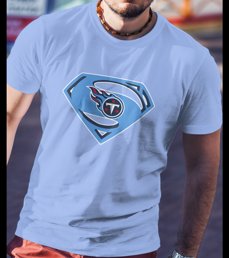 Tennessee Titans Superman Logo Fusion T-Shirt