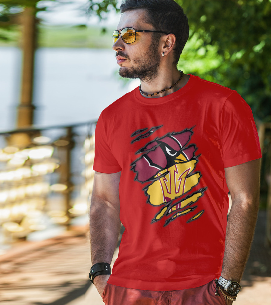 Arizona Cardinals State Sun Devils Fusion T-Shirt