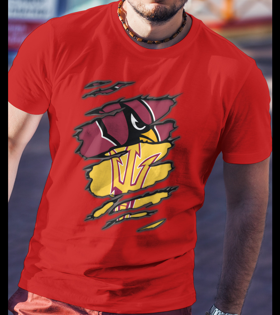 Arizona Cardinals State Sun Devils Fusion T-Shirt