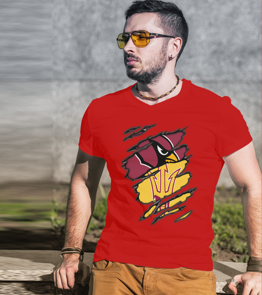 Arizona Cardinals State Sun Devils Fusion T-Shirt