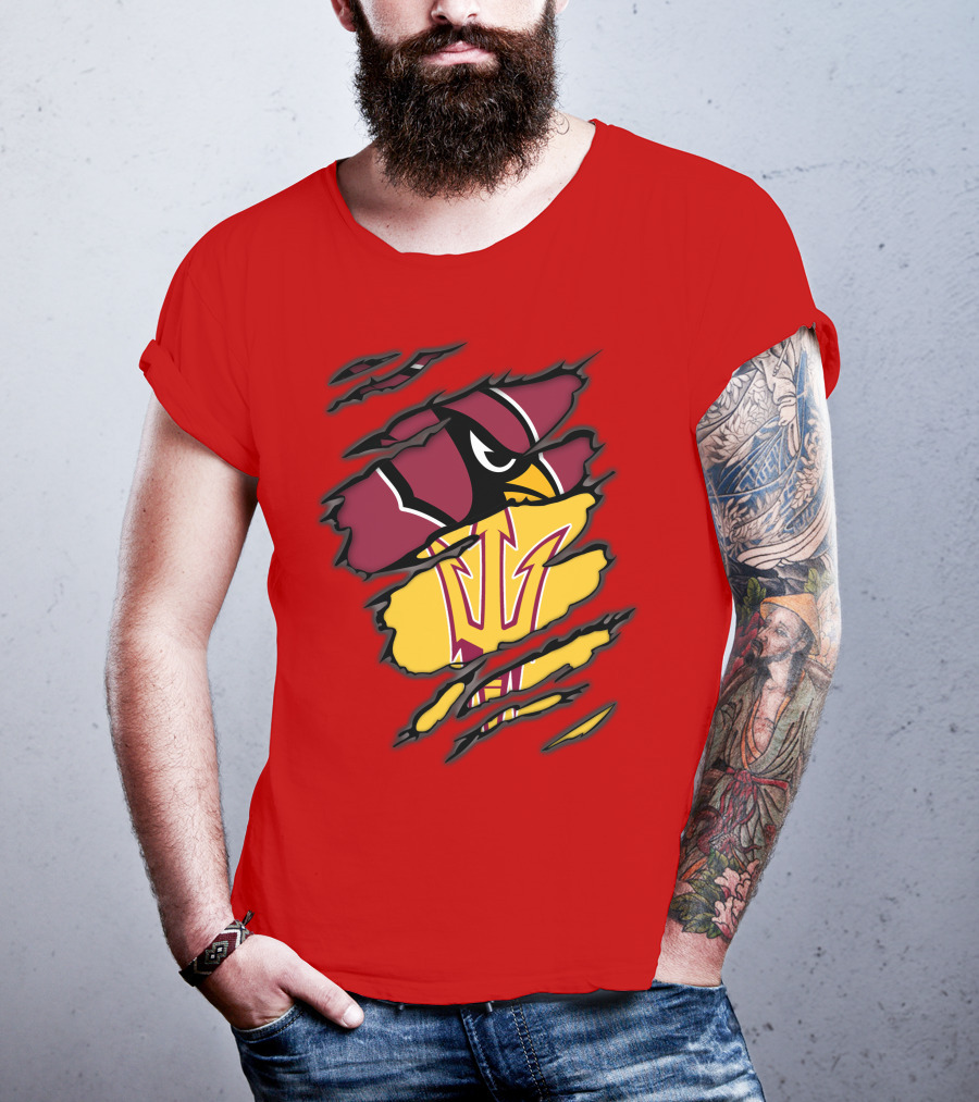 Arizona Cardinals State Sun Devils Fusion T-Shirt