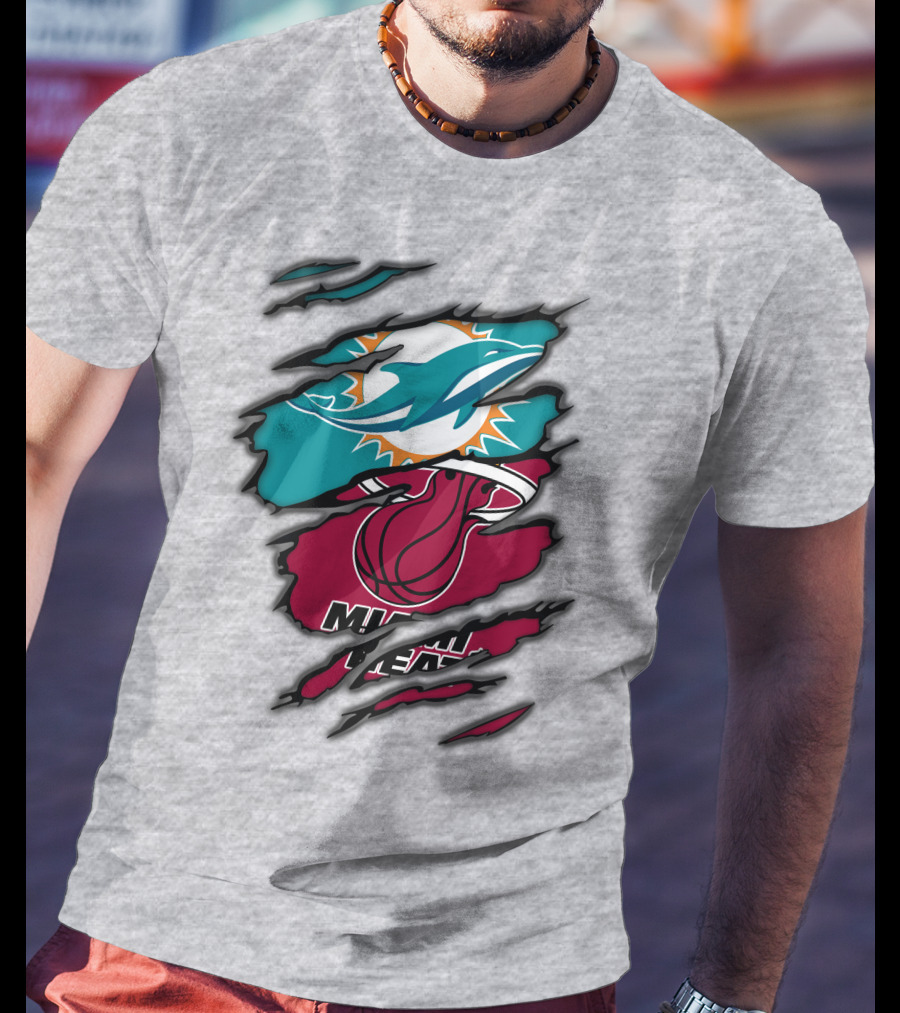 Miami Dolphins Miami Heat T-Shirt