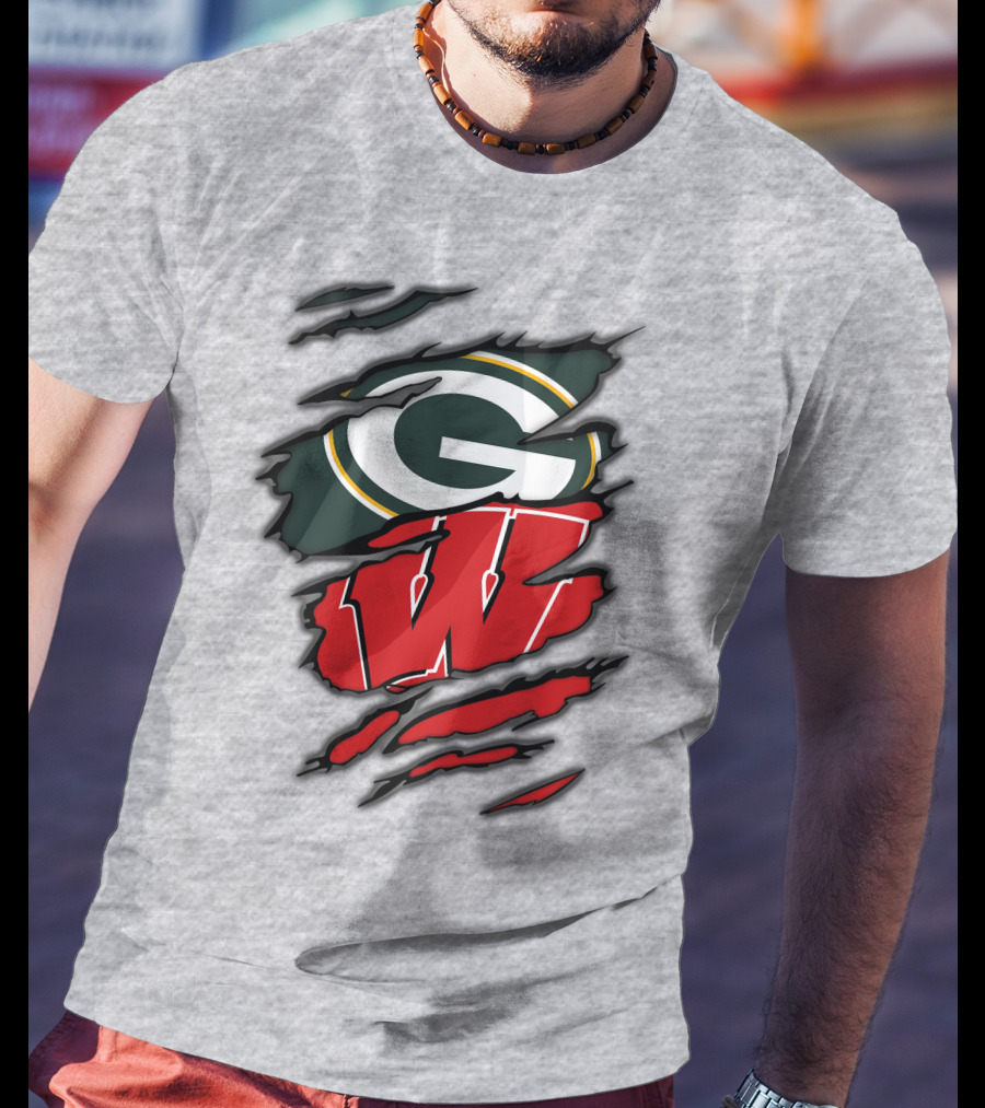 Packers Badgers Green Bay Wisconsin Football Fans T-Shirt