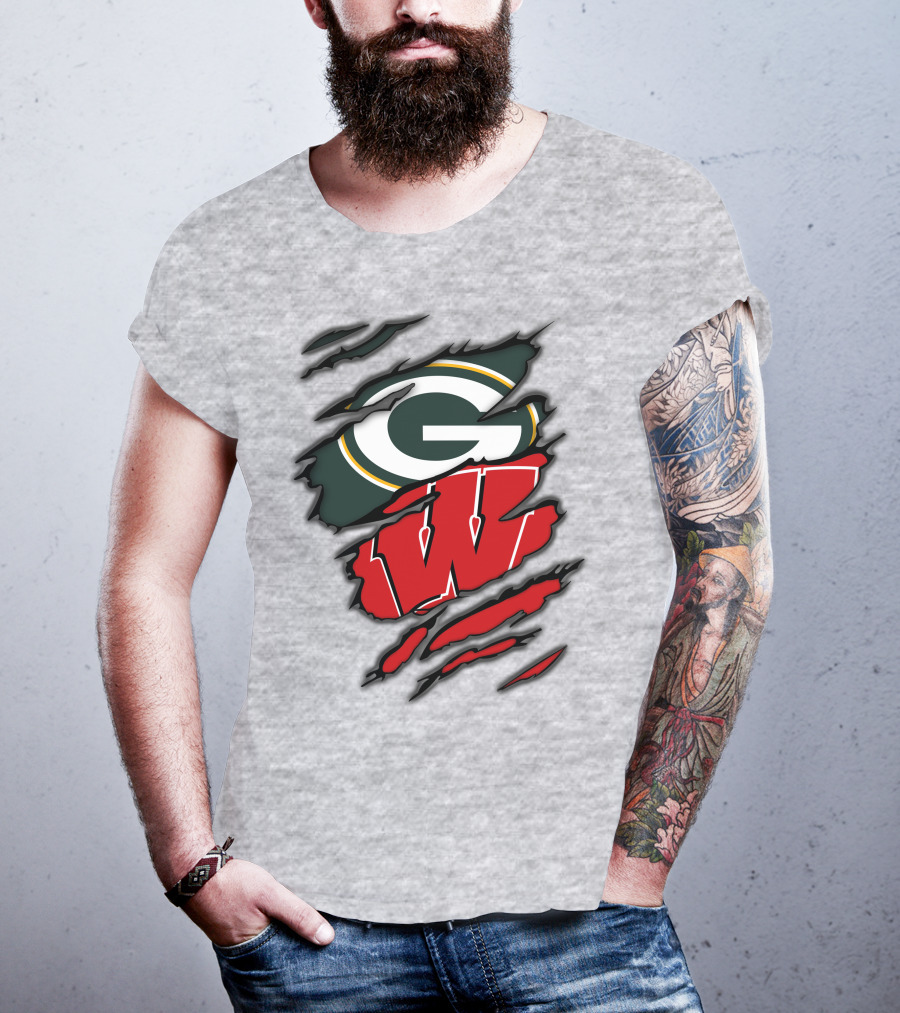 Packers Badgers Green Bay Wisconsin Football Fans T-Shirt