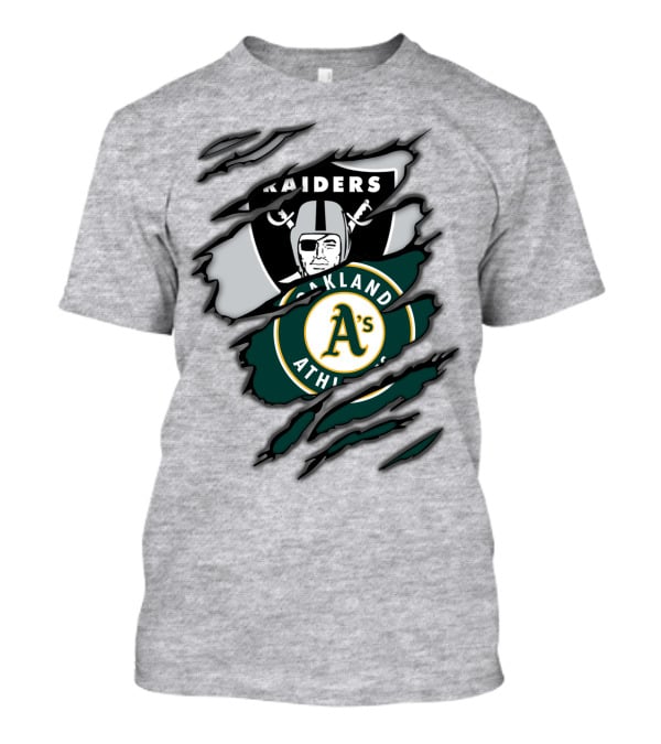 Raiders Oakland Athletics A's Logo Crossover T-Shirt