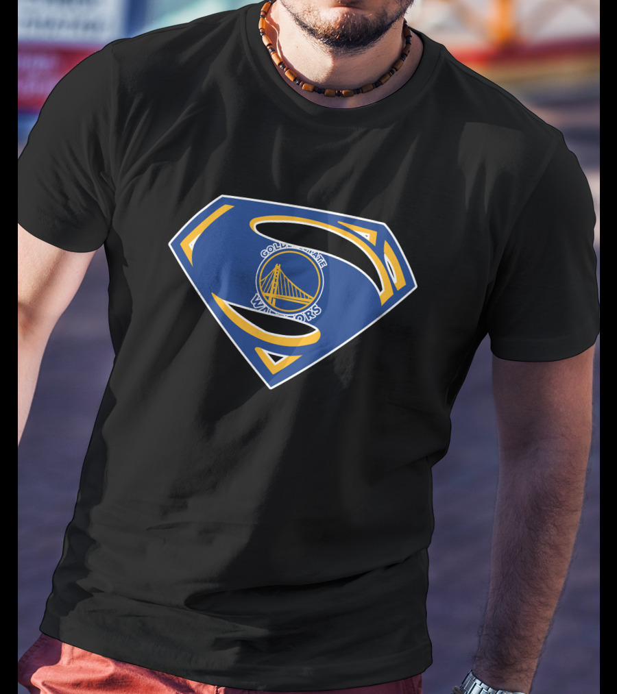 Golden State Superman Warriors Logo Fusion T-Shirt