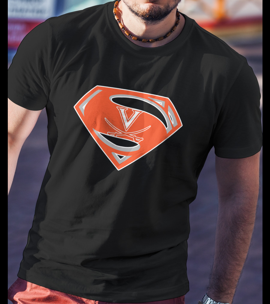 Superman Virginia Cavaliers T-Shirt