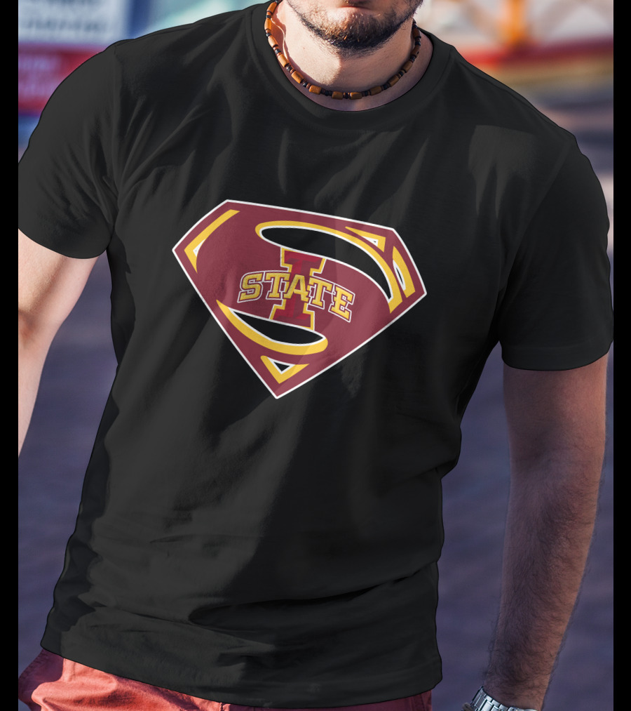 Superman Logo Iowa State Cyclones S Emblem T-Shirt