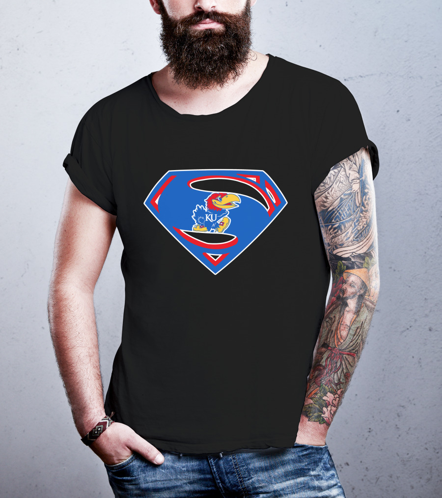 KU Superman Jayhawks T-Shirt