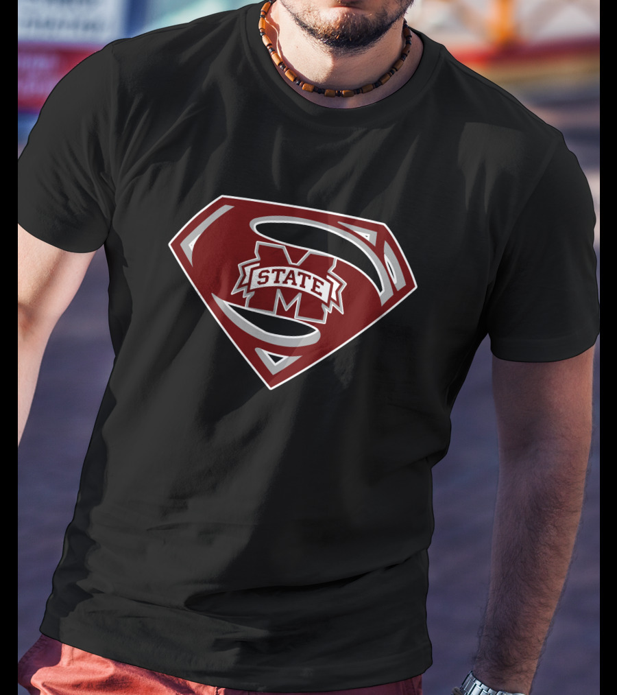 Superman M State Logo With Shield T-Shirt
