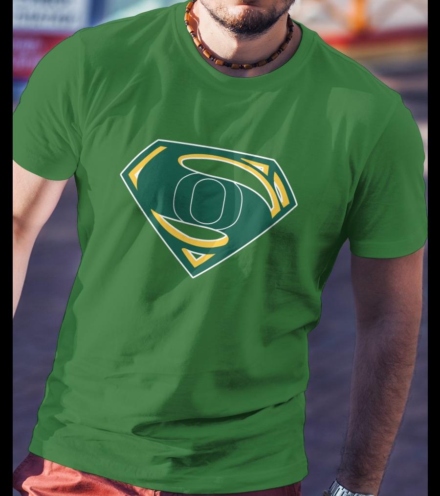 Superman Logo Oregon Ducks Color T-Shirt
