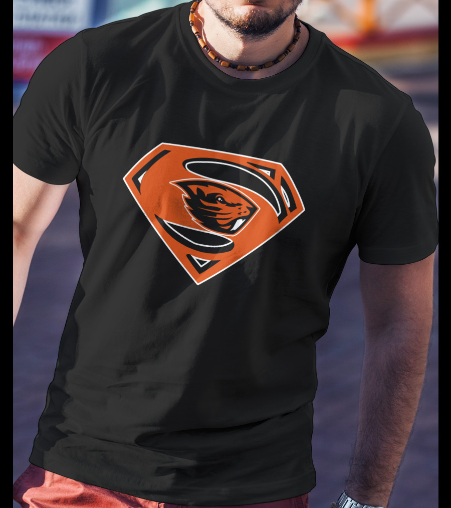 Superman Oregon State Beavers T-Shirt
