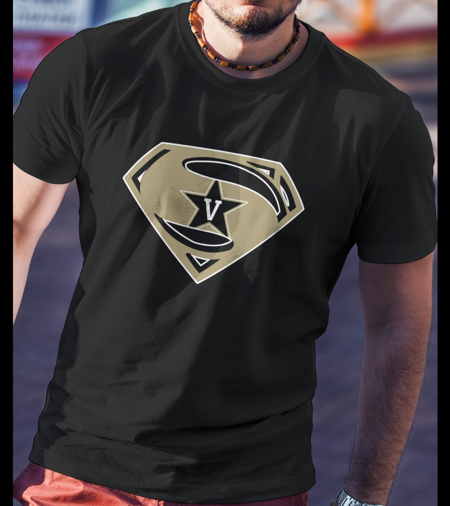 Superman Logo Vanderbilt Star V Emblem T-Shirt