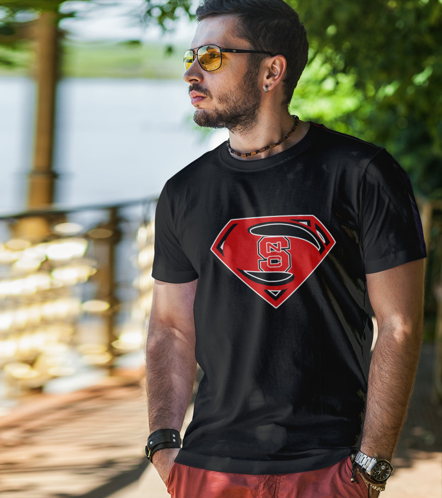 NC State Wolfpack Superman Shield T-Shirt