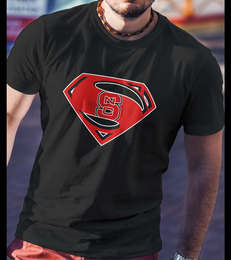 NC State Wolfpack Superman Shield T-Shirt